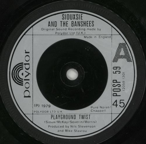 Siouxsie & The Banshees Playground Twist - Inj + Sleeve 7" vinyl single (7 inch record / 45) UK SIO07PL27015