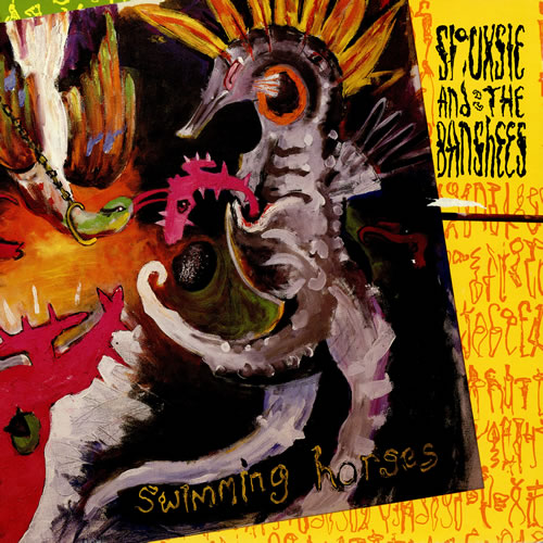 Siouxsie & The Banshees Swimming Horses + Poster 12" vinyl single (12 inch record / Maxi-single) UK SIO12SW69571