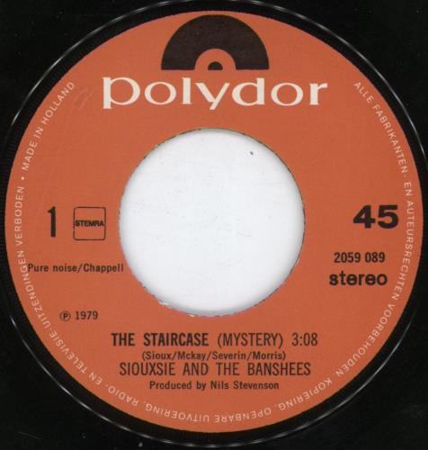Siouxsie & The Banshees The Staircase (Mystery) 7" vinyl single (7 inch record / 45) Dutch SIO07TH126819
