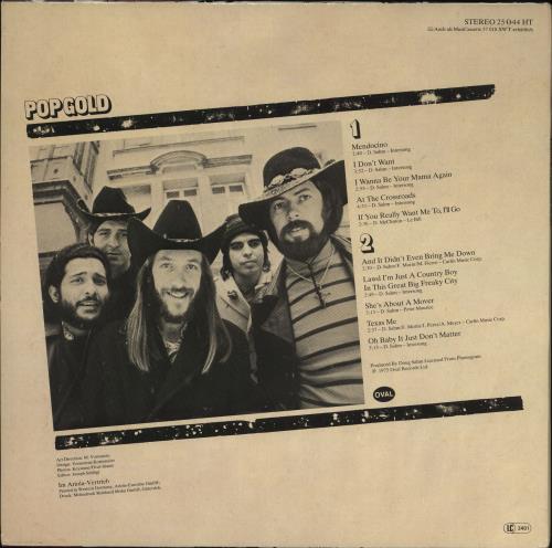 Sir Douglas Quintet Mendocino vinyl LP album (LP record) German SDQLPME708582