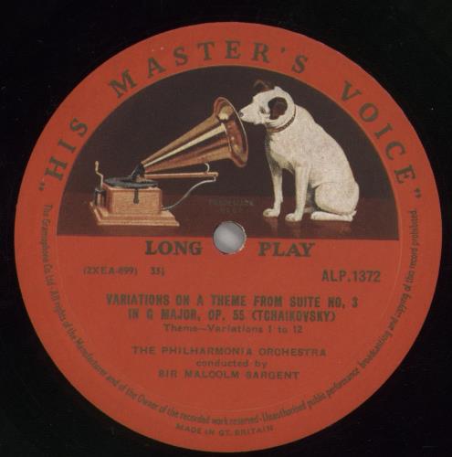 Sir Malcolm Sargent Suite No. 3 In G Major, Op. 55, 4th Movt: Theme And Variations; Symphonic Variations, Op. 78 vinyl LP album (LP record) UK YI0LPSU862584