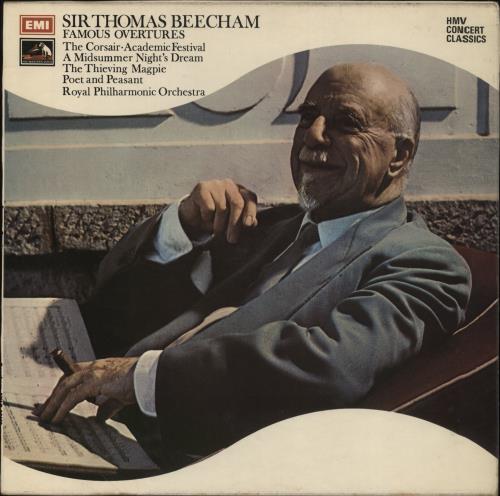 Sir Thomas Beecham Famous Overtures vinyl LP album (LP record) UK U3RLPFA854730