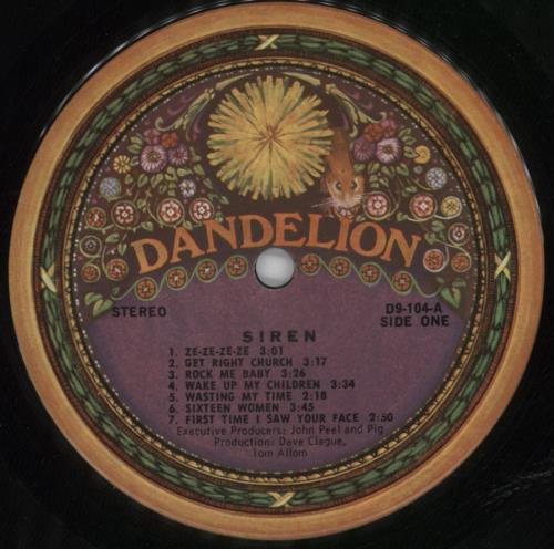 Siren Siren vinyl LP album (LP record) US IRNLPSI819940