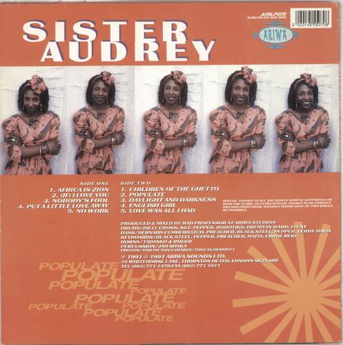 Sister Audrey Populate vinyl LP album (LP record) UK Y5WLPPO712093