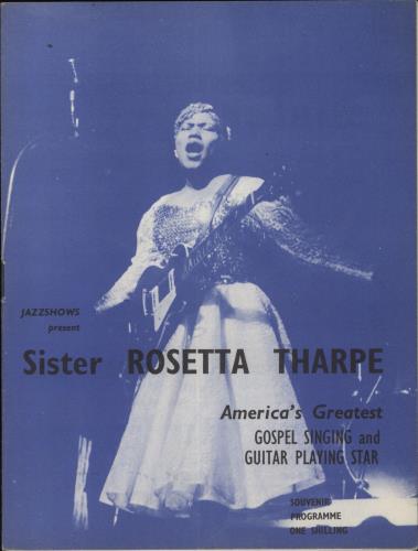 Sister Rosetta Tharpe Souvenir Programme tour programme UK SY0TRSO840929