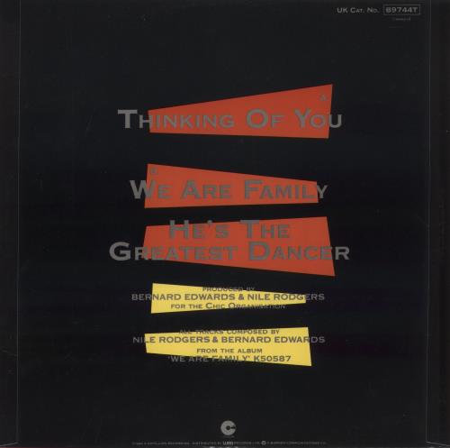 Sister Sledge Thinking Of You - P/S 12" vinyl single (12 inch record / Maxi-single) UK SLE12TH877776