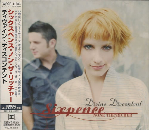 Sixpence None The Richer Divine Discontent CD album (CDLP) Japanese SIXCDDI487654