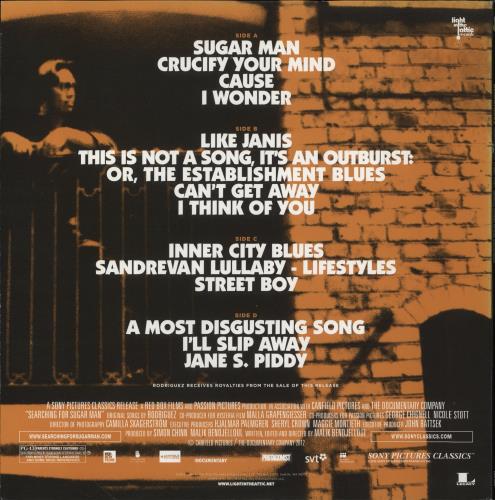 Sixto Rodriguez Searching For Sugar Man (Original Motion Picture Soundtrack) - EX 2-LP vinyl record set (Double LP Album) US W202LSE855185