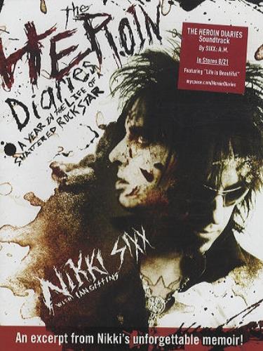 Sixx:AM The Heroin Diaries memorabilia US 6AMMMTH433777