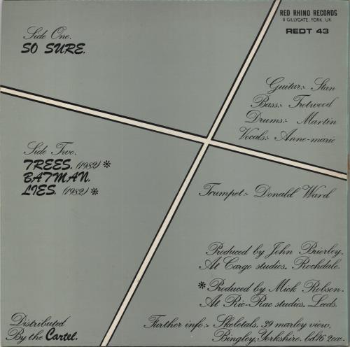 Skeletal Family So Sure 12" vinyl single (12 inch record / Maxi-single) UK TB612SO367496