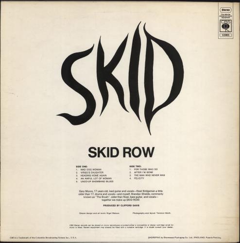 Skid Row (70s) Skid - 1st vinyl LP album (LP record) UK KIWLPSK533670