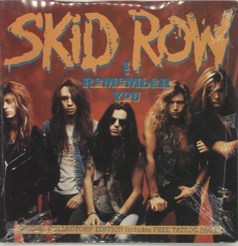Skid Row (80s) I Remember You + tattoo 7" vinyl single (7 inch record / 45) UK SRO07IR00847