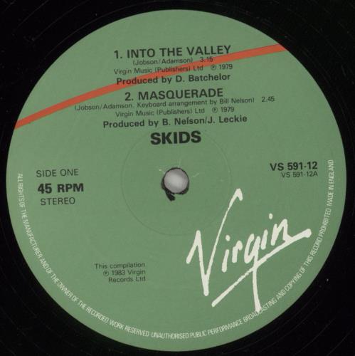 Skids Into The Valley 12" vinyl single (12 inch record / Maxi-single) UK SKD12IN144584
