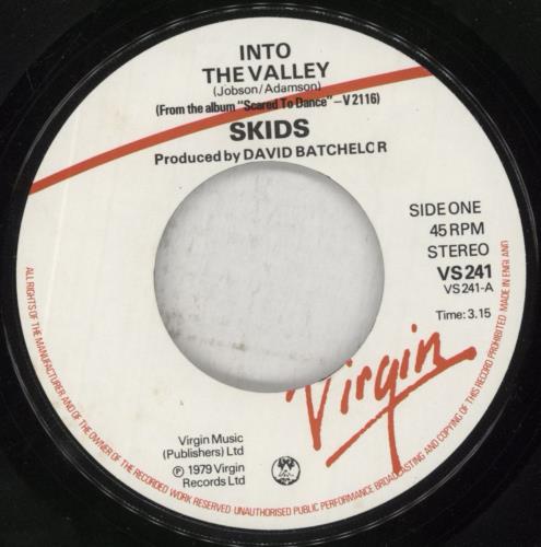 Skids Into The Valley 7" vinyl single (7 inch record / 45) UK SKD07IN853081