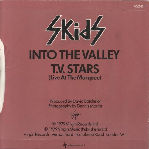 Skids Into The Valley 7" vinyl single (7 inch record / 45) UK SKD07IN853081