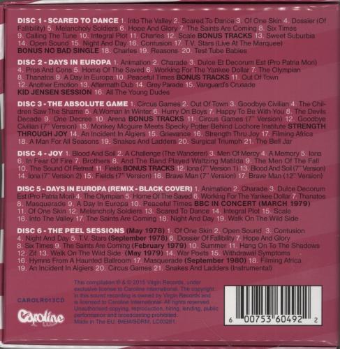 Skids The Virgin Years CD Album Box Set UK SKDDXTH855505