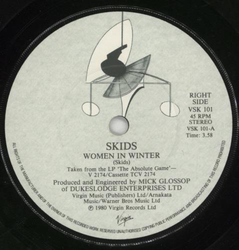 Skids Woman In Winter - Comic Book 7" vinyl single (7 inch record / 45) UK SKD07WO138029