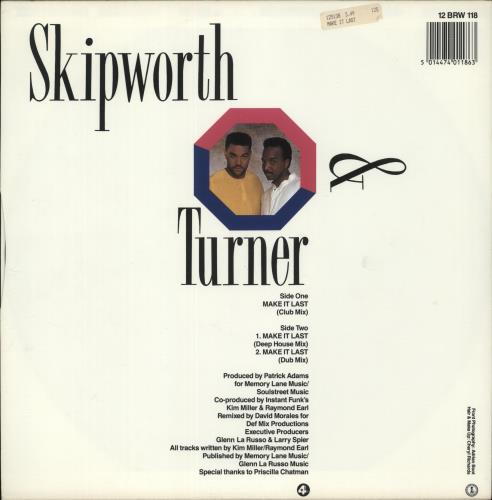 Skipworth & Turner Make It Last 12" vinyl single (12 inch record / Maxi-single) UK T&S12MA872690