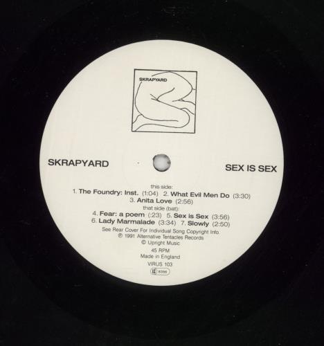 Skrapyard Sex Is Sex 12" vinyl single (12 inch record / Maxi-single) UK S0P12SE413570