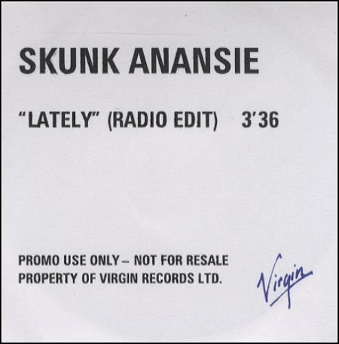 Skunk Anansie Lately CD-R acetate UK SKUCRLA138919