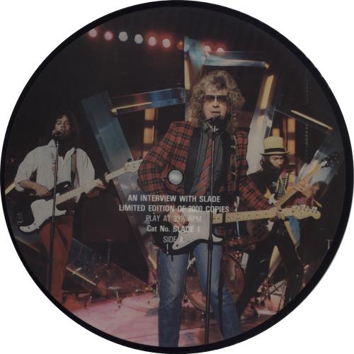 Slade An Interview With Slade 7" vinyl picture disc (7 inch picture disc single) UK SDE7PAN662162