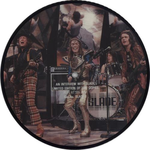 Slade An Interview With Slade 7" vinyl picture disc (7 inch picture disc single) UK SDE7PAN662162
