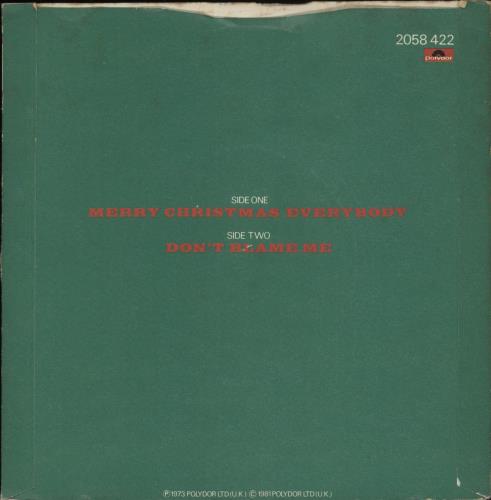 Slade Merry Christmas Everybody - P/S 7" vinyl single (7 inch record / 45) UK SDE07ME239397