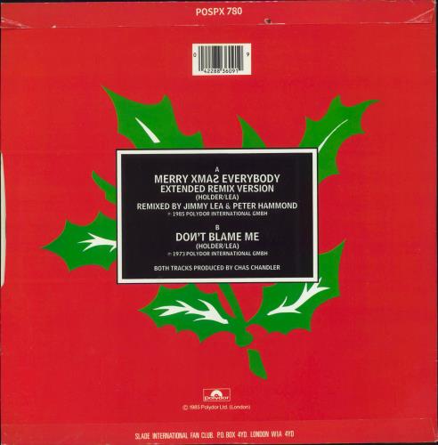 Slade Merry Xmas Everybody 12" vinyl single (12 inch record / Maxi-single) UK SDE12ME801061