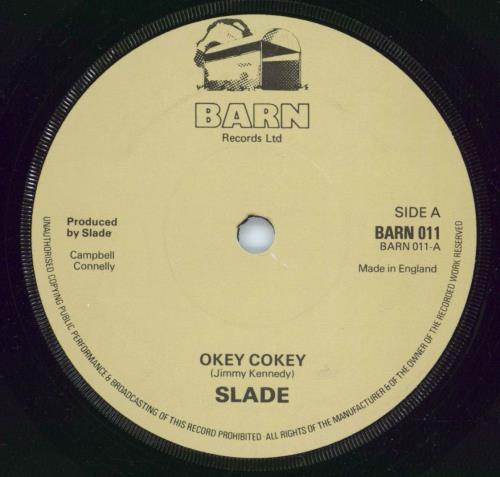 Slade Okey Cokey 7" vinyl single (7 inch record / 45) UK SDE07OK770177