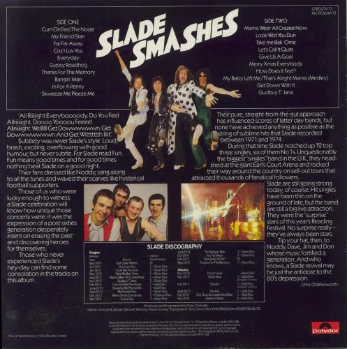 Slade Slade Smashes - Glossy vinyl LP album (LP record) French SDELPSL850802