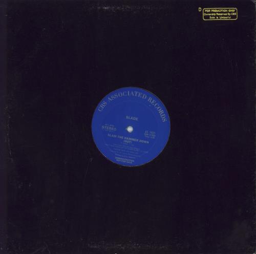 Slade Slam The Hammer Down 12" vinyl single (12 inch record / Maxi-single) US SDE12SL801056