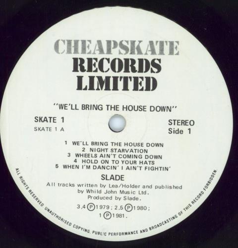 Slade We'll Bring The House Down - EX vinyl LP album (LP record) UK SDELPWE748064