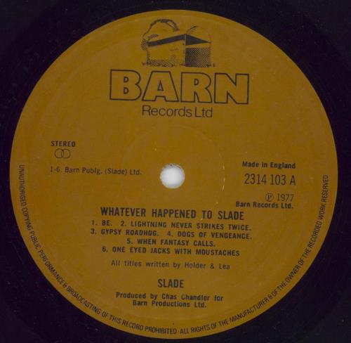 Slade Whatever Happened To Slade + Lyric insert - EX vinyl LP album (LP record) UK SDELPWH849242