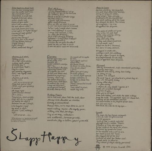 Slapp Happy Desperate Straights - EX vinyl LP album (LP record) UK SH3LPDE718100