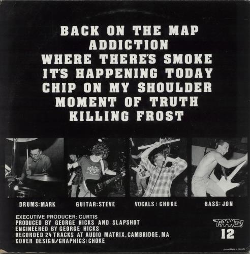 Slapshot Back On The Map 12" vinyl single (12 inch record / Maxi-single) US 80D12BA867445