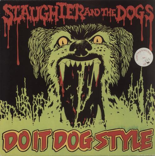 Slaughter & The Dogs Do It Dog Style - Khaki Brown Splattered Vinyl vinyl LP album (LP record) UK S&DLPDO871380