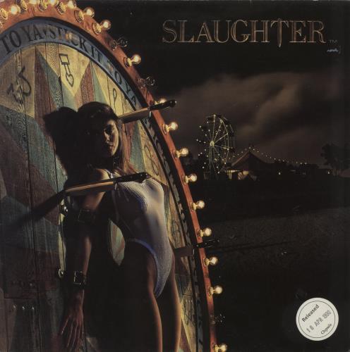 Slaughter Stick It To Ya + Promo Sticker vinyl LP album (LP record) UK SLTLPST760801