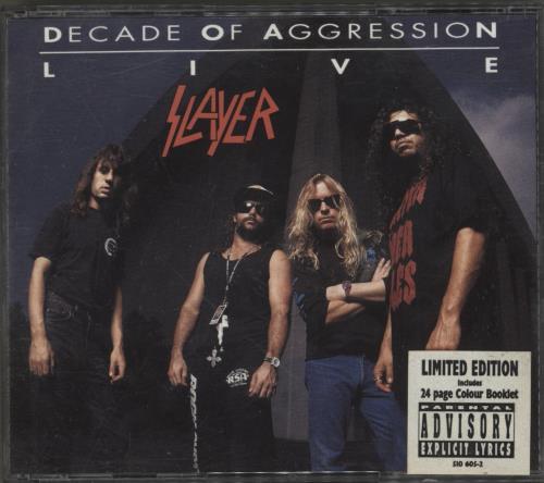 Slayer Decade Of Aggression - Live 2 CD album set (Double CD) UK SLA2CDE888852