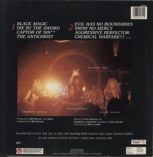 Slayer Live Undead vinyl LP album (LP record) Dutch SLALPLI160770