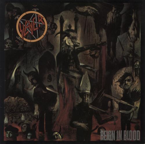 Slayer Reign In Blood + Inner - VG vinyl LP album (LP record) UK SLALPRE870563