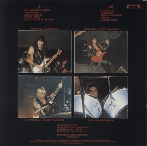 Slayer Show No Mercy - EX vinyl LP album (LP record) Dutch SLALPSH391542