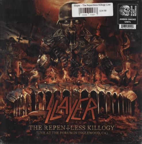 Slayer The Repentless Killogy (Live At The Forum In Inglewood, CA) - Amber Smoke Vinyl - Sealed 2-LP vinyl record set (Double LP Album) UK SLA2LTH866533
