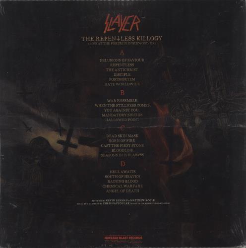 Slayer The Repentless Killogy (Live At The Forum In Inglewood, CA) - Amber Smoke Vinyl - Sealed 2-LP vinyl record set (Double LP Album) UK SLA2LTH866533