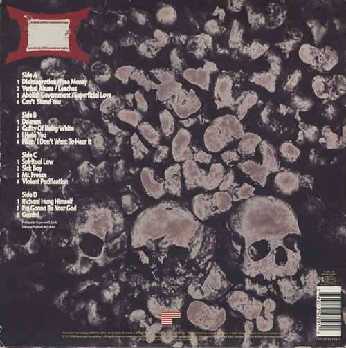 Slayer Undisputed Attitude UK 10" vinyl single (10" record) (428604)