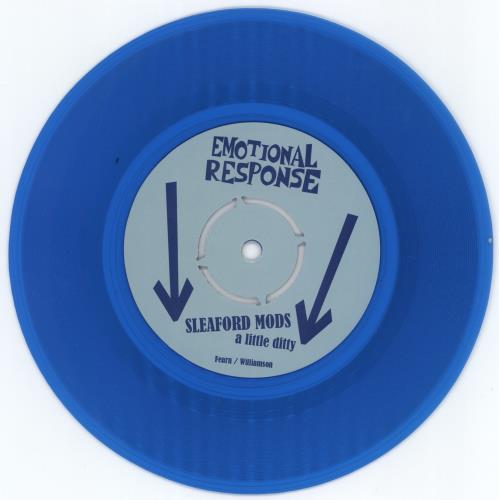 Sleaford Mods A Little Ditty - Blue Vinyl 7" vinyl single (7 inch record / 45) US Y2O07AL771972