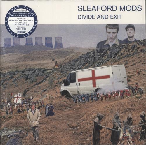 Sleaford Mods Divide And Exit - Red Vinyl + Flexi vinyl LP album (LP record) UK Y2OLPDI876512