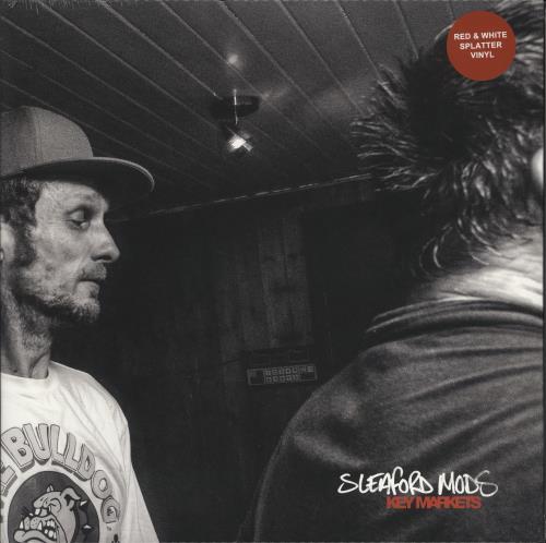 Sleaford Mods Key Markets - Red & White Splatter Vinyl - Sealed vinyl LP album (LP record) UK Y2OLPKE772227