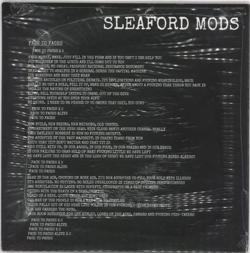 Sleaford Mods Nations / Face To Faces + Shrink 7" vinyl single (7 inch record / 45) UK Y2O07NA728811