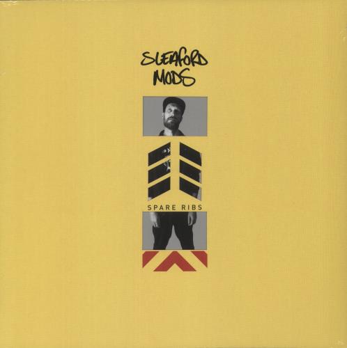 Sleaford Mods Spare Ribs - Orange Vinyl - Autographed Print - Sealed vinyl LP album (LP record) UK Y2OLPSP875053