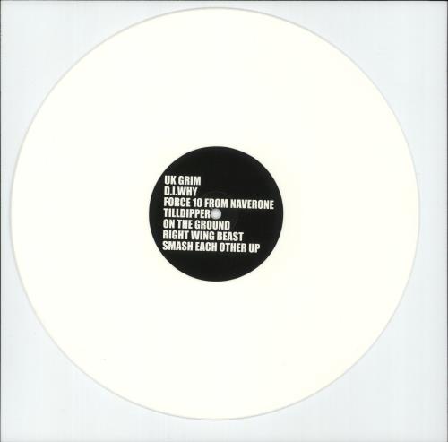 Sleaford Mods UK Grim - White Vinyl - Autographed Print vinyl LP album (LP record) UK Y2OLPUK876591